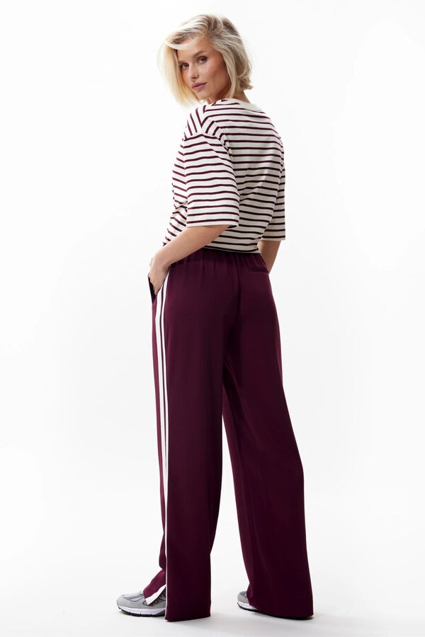 Side Button Tracksuit Trousers - Winetasting