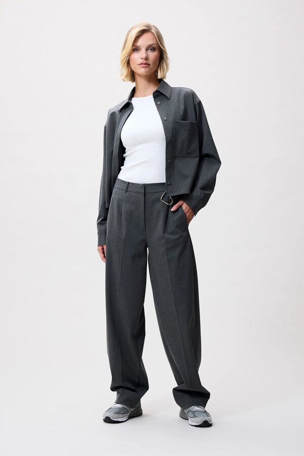 Tapered Trousers - Dark Grey