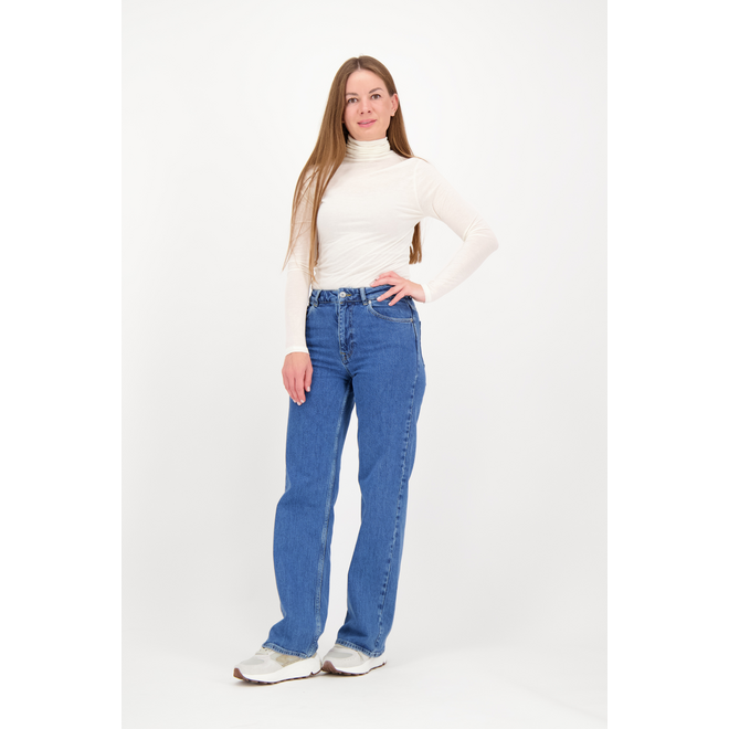 Sabine Turtle Neck Top - Cream