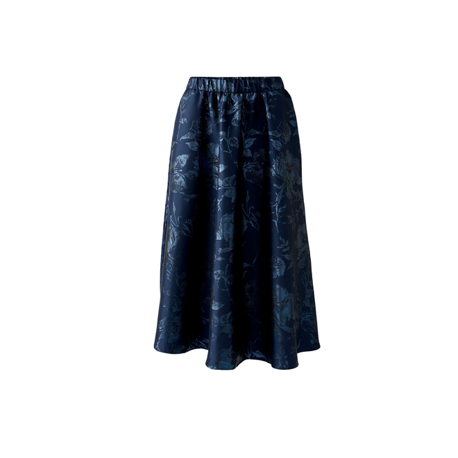 Jaquard Skirt - Dark Blue