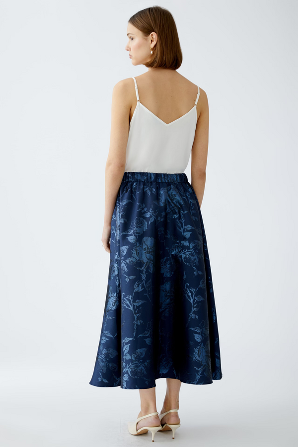Jaquard Skirt - Dark Blue