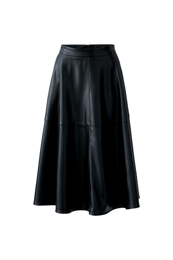 Leather Skirt - Black