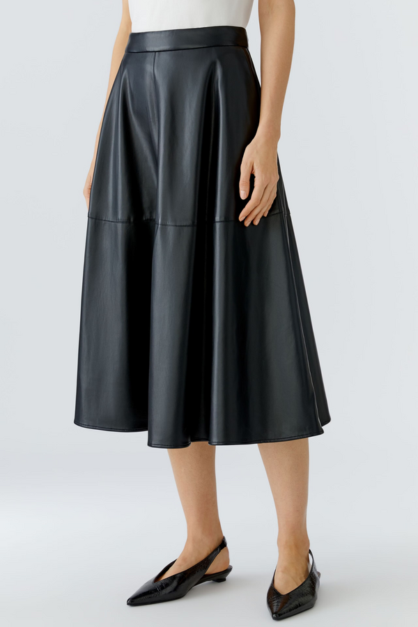 Leather Skirt - Black