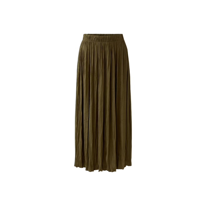 Pleated Skirt - Khaki Green