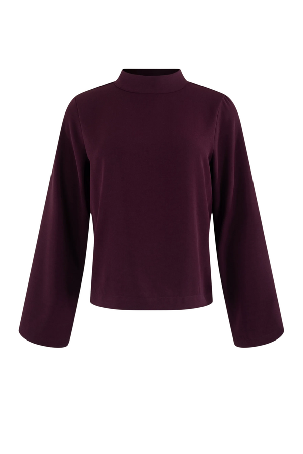Blouse - Eggplant Solid