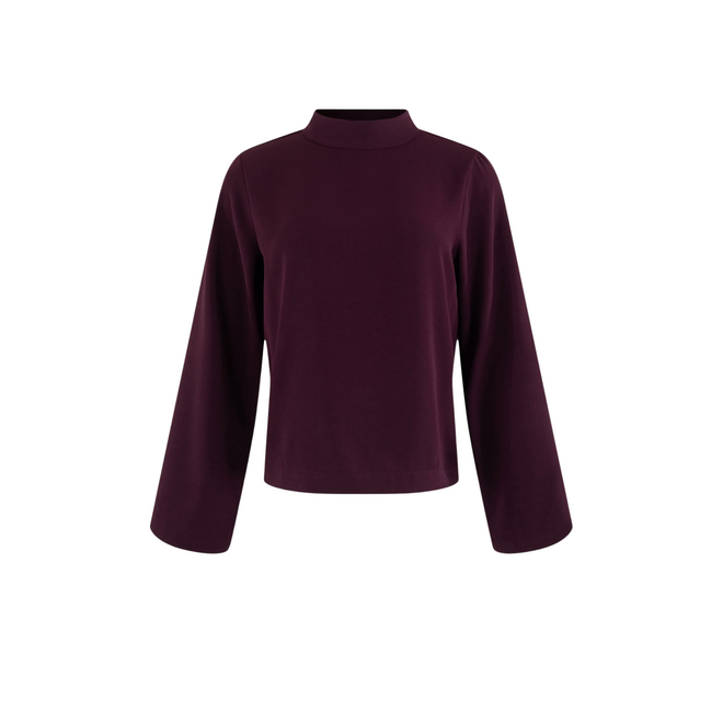 Blouse - Eggplant Solid