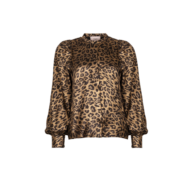 Borella Blouse - Black Leopard
