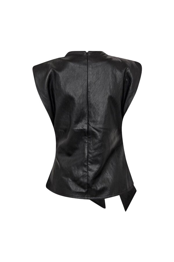 Gitt Pleat Top - Black