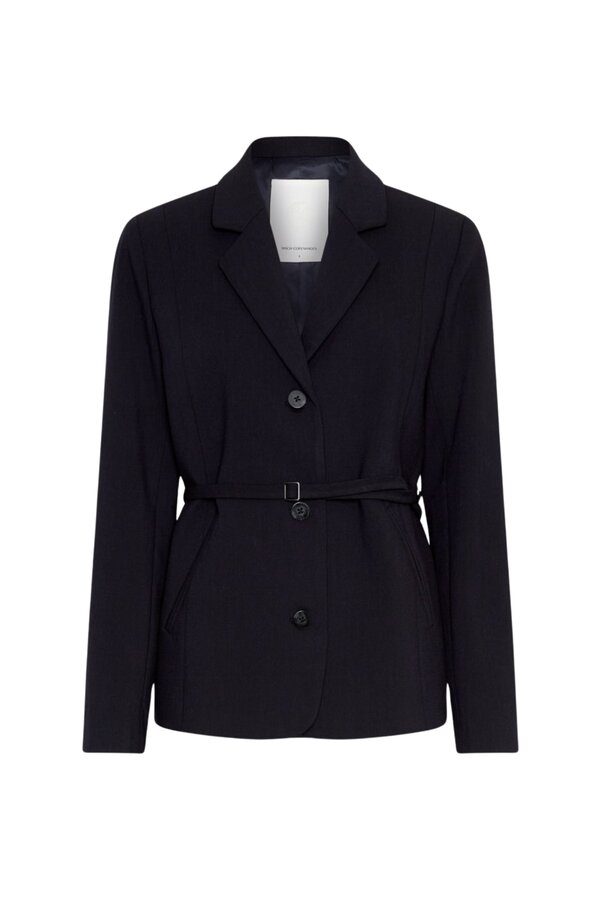 Freylia Straight Blazer - Mari Blue