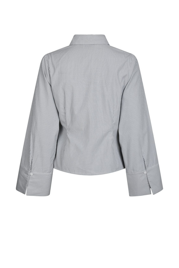 Fenli Striped Shirt - Grey