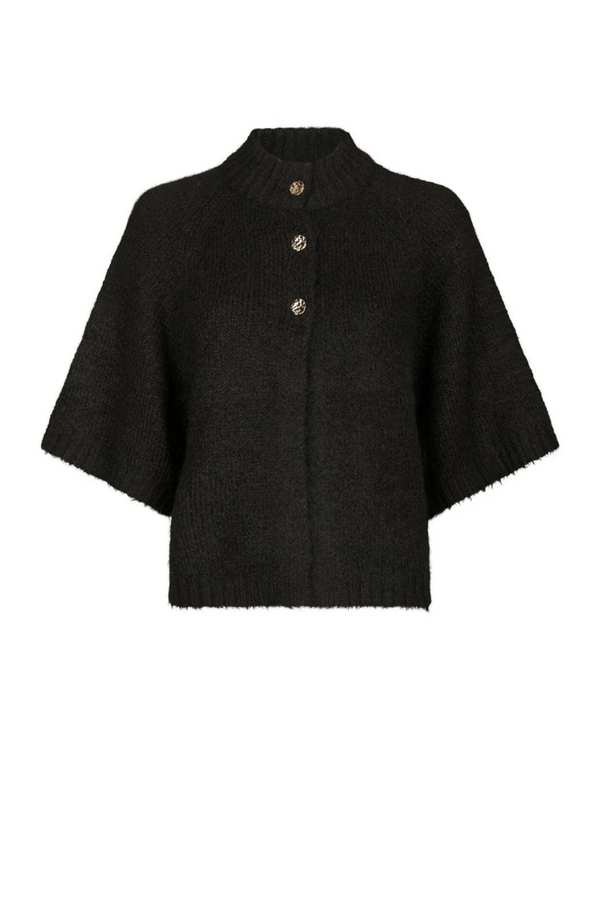 Benuta Fluffy Knit Cardigan - Dark Brown