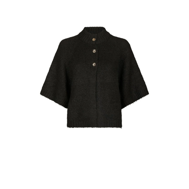 Benuta Fluffy Knit Cardigan - Dark Brown