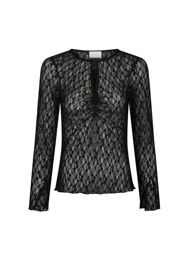 Matria Lace Blouse - Black
