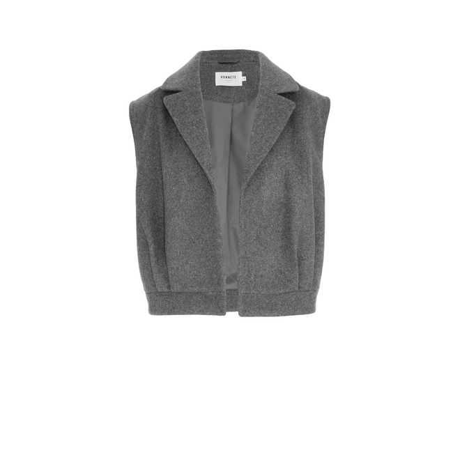 Lourdes Waistcoat Jacket - Grey
