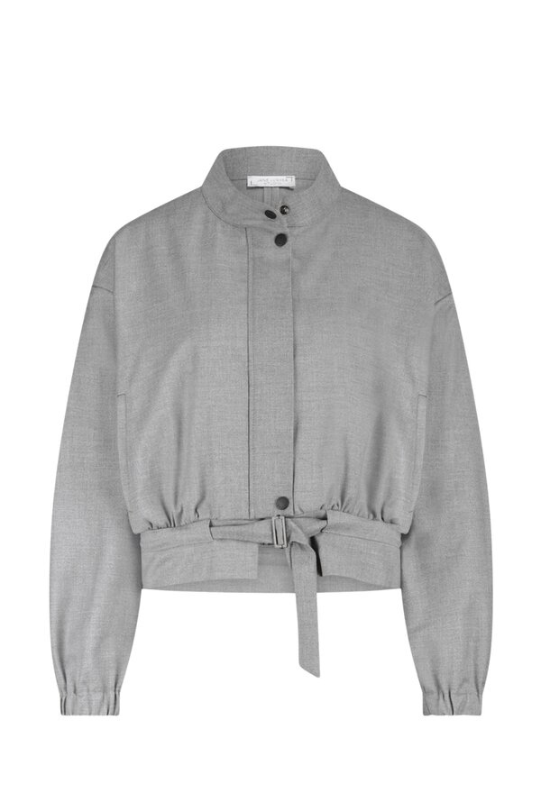 Ian Viscose Jacket - Light Grey