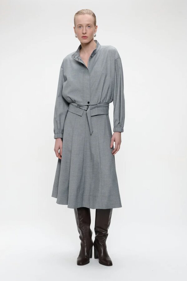 Ian Viscose Jacket - Light Grey