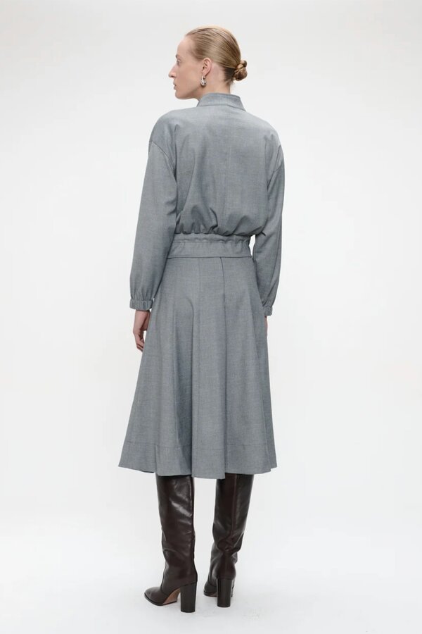 Ian Viscose Jacket - Light Grey