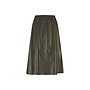 Nitty Eco Leather Skirt - Army