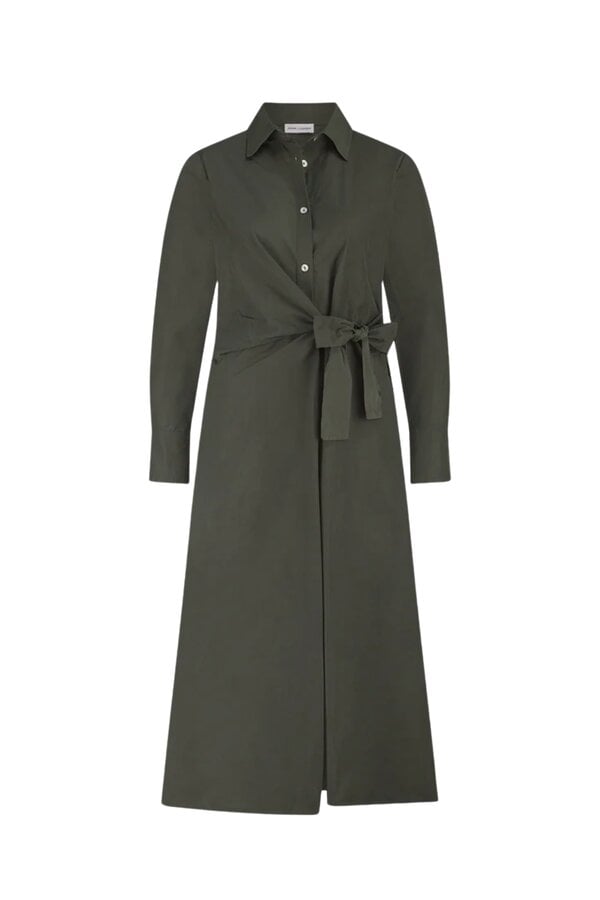 Edyta Taffeta Dress - Army