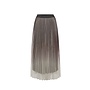 Glitter Plissé Skirt - Dark Brown