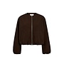 Luna Balloon Zip Jacket - Dark Brown