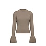 Balin Lurex Turtleneck Knit - Champagne