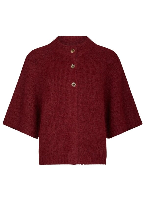 Benuta Fluffy knit cardigan - Dark Red