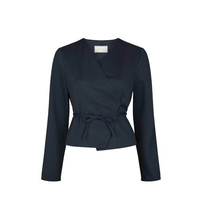 Simmi Eyelet Blouse -  Dark Grey