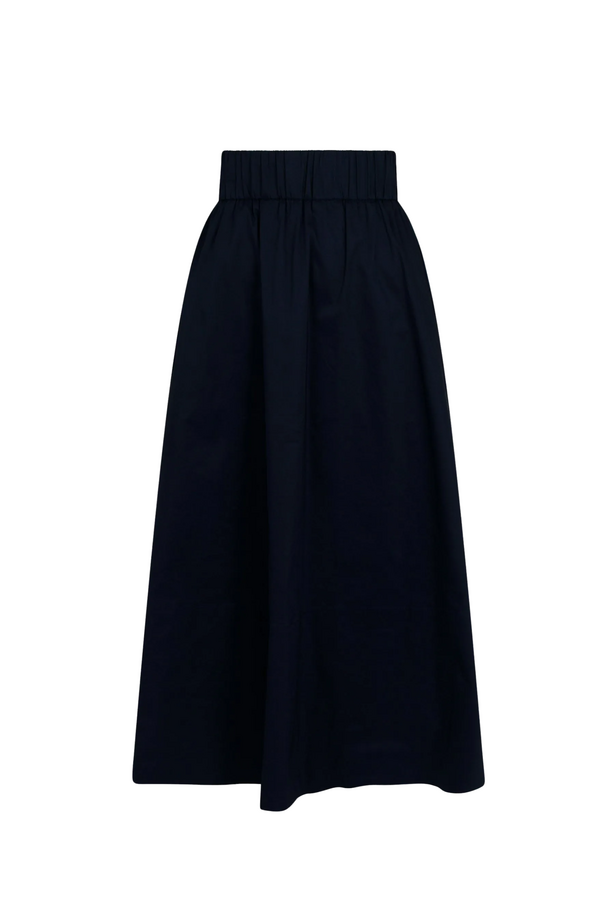 Yara Poplin Skirt - Black