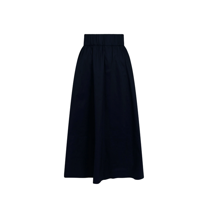 Yara Poplin Skirt - Black