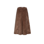 Robi Ribfluweel Rok - Deep Taupe