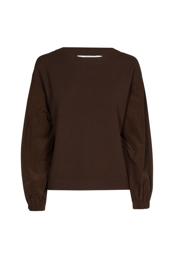 Ahlem Balloon Pullover - Dark Brown Chocolate