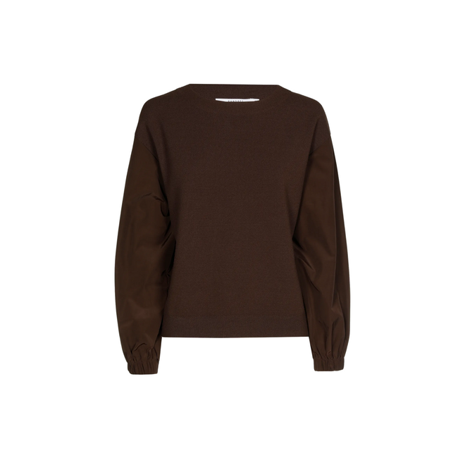Ahlem Balloon Pullover - Dark Brown Chocolate