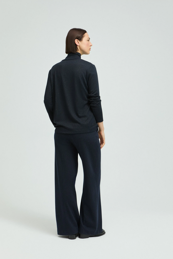 Hirokko Col T-Shirt - Navy