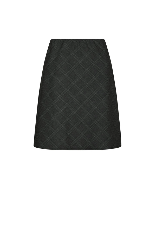 Lunna Check Skirt - Antracit