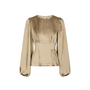 Vanya Crushed Sateen Blouse - Gold