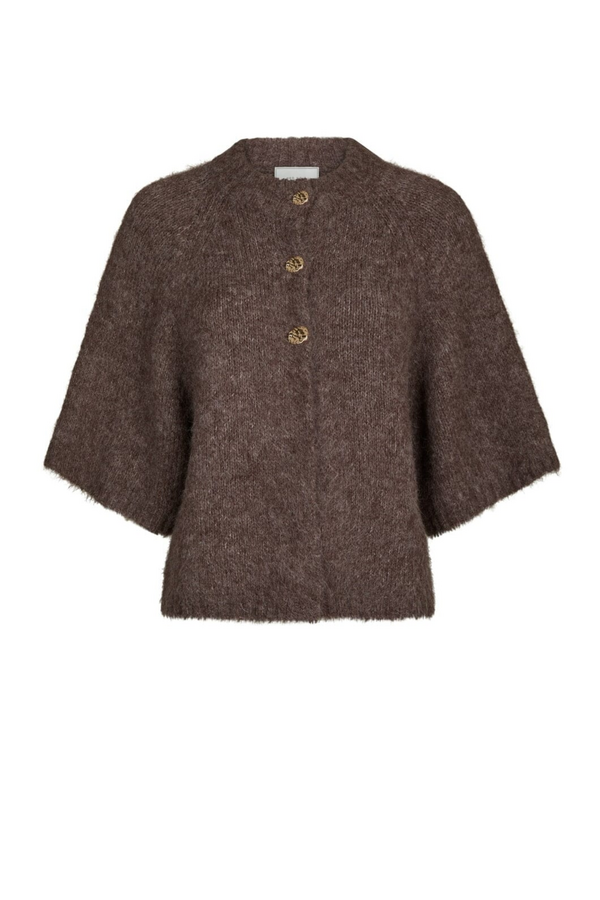 Benuta Fluffy Knit Cardigan - Light Brown