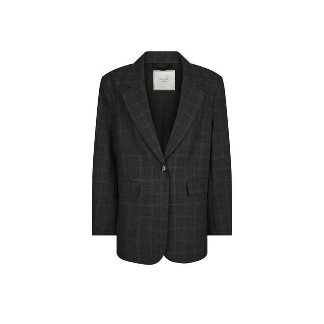 Gaby Check Blazer - Antracit