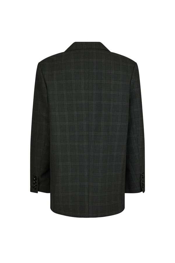 Gaby Check Blazer - Antracit