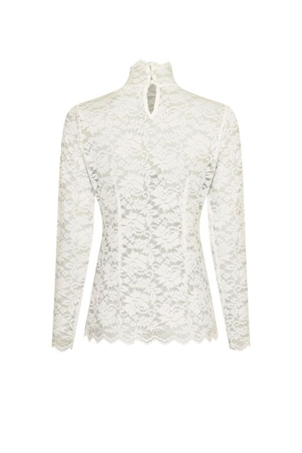 Liza Laceflower Blouse - Creme