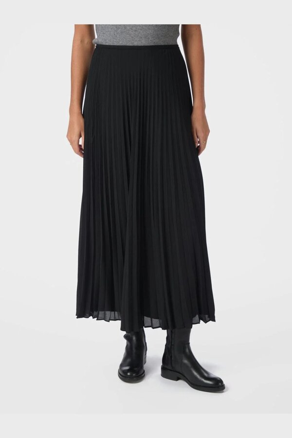 Boni Simple Plisse Skirt - Black