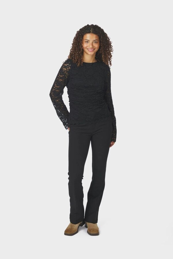 Lenida Lace Blouse - Black