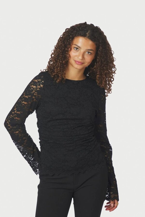 Lenida Lace Blouse - Black