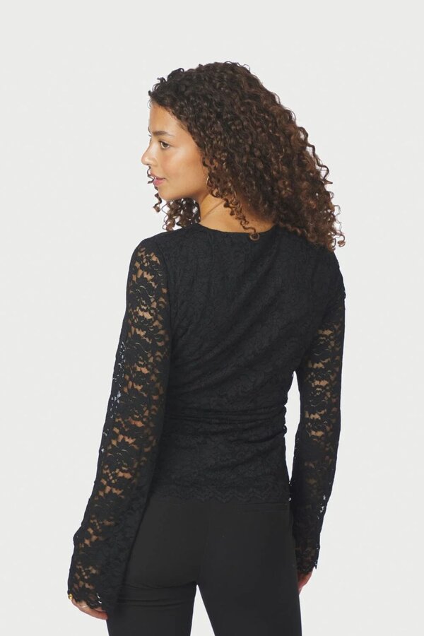 Lenida Lace Blouse - Black
