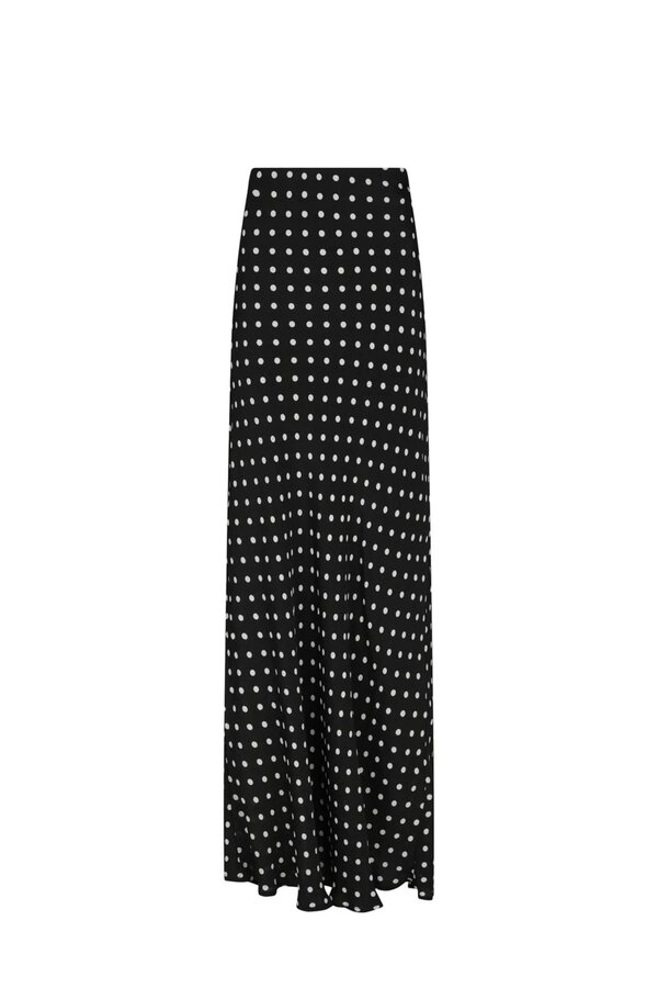 Viso Crepe Dot Skirt - Black