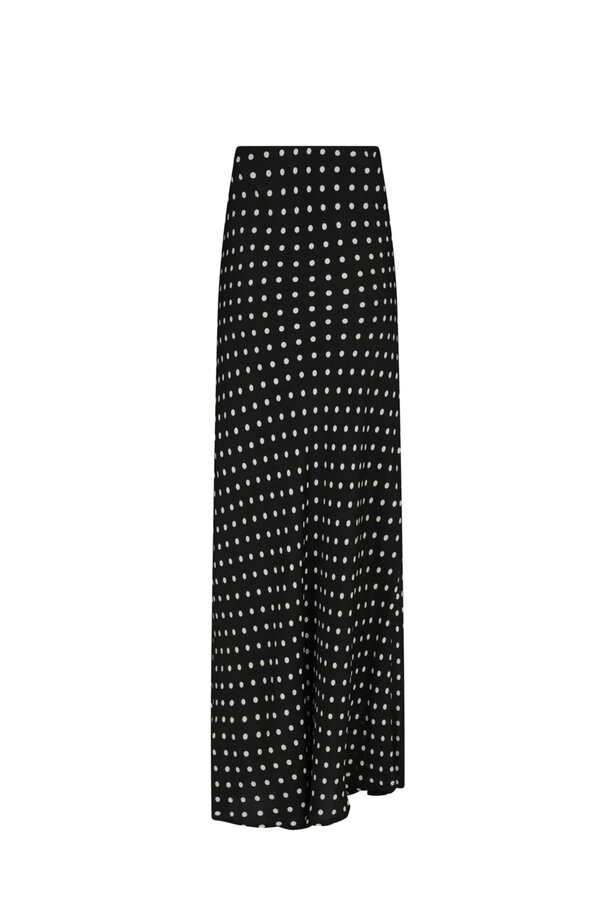Viso Crepe Dot Skirt - Black