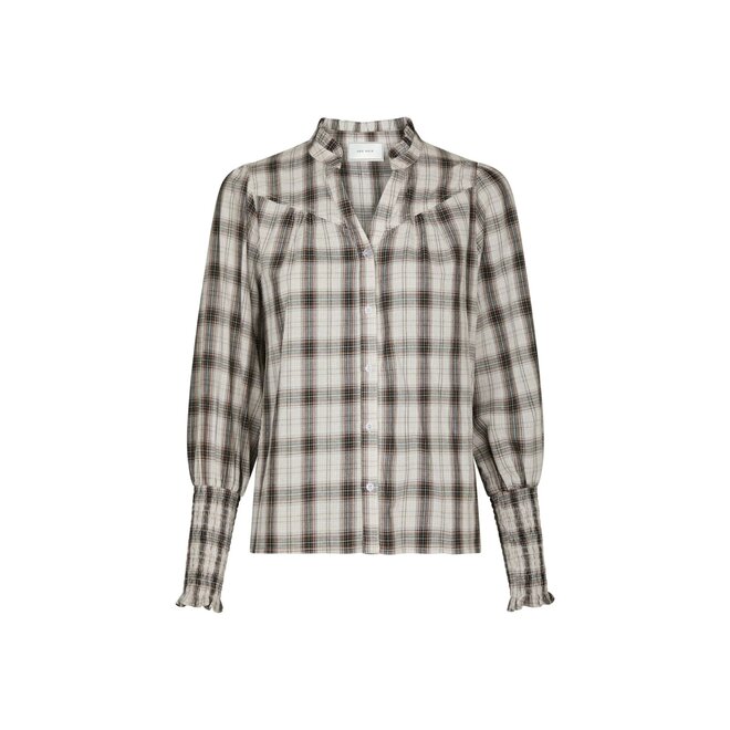 Camisa Big Check Blouse - Off White