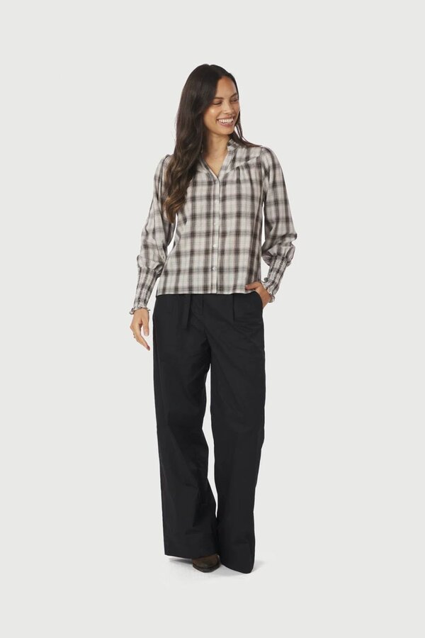 Camisa Big Check Blouse - Off White