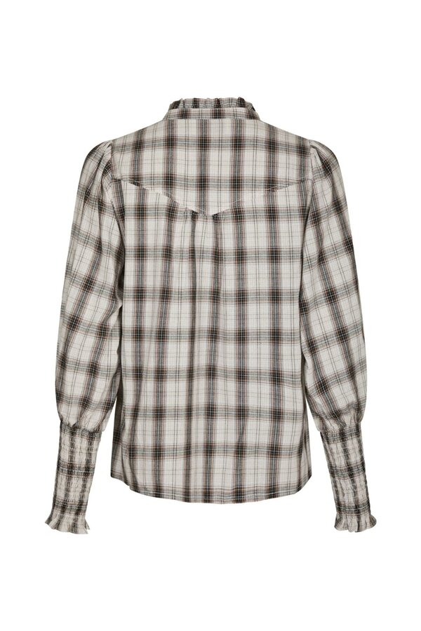 Camisa Big Check Blouse - Off White