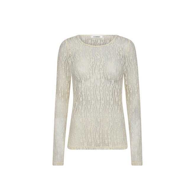 Barb O-Neck Blouse - Off White